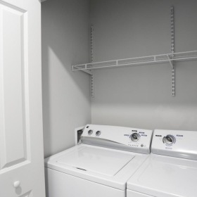 Laundry has never been easier a washer in dryer in a closet